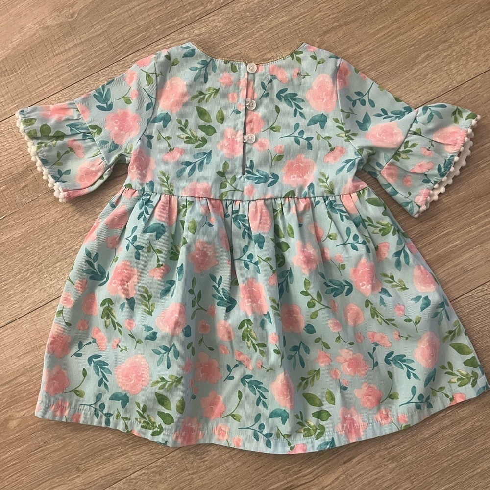 Mud Pie Easter Bunny Dress 6-9 months - Picture 3 of 4
